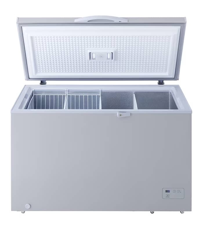  نمای داخلی فریزر صندوقی ال‌جی GCS415SQFG با ظرفیت بالا 